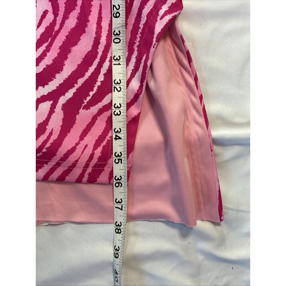 Vivienne Hu Cut Out Bodycon Cocktail Dress Sz 4 Bold Pink Zebra Print Party READ - Picture 6 of 16
